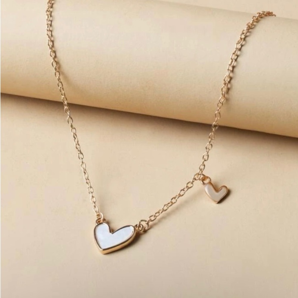 Gold Heart Pendant Necklace